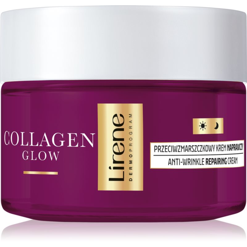 Lirene Collagen Glow 70+ crema regenerativa antirid pentru nutriția tenului și menținerea hidratării naturale a acestuia 50 ml