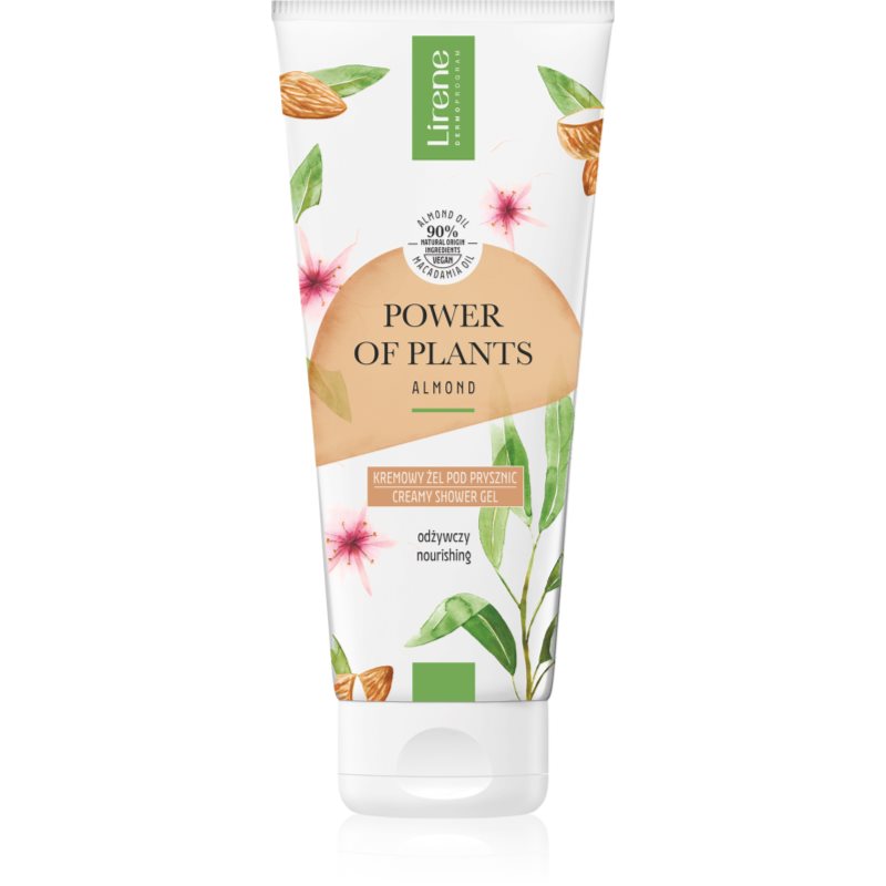 Lirene Power of Plants Almond gel cremos pentru dus cu efect de nutritiv 200 ml