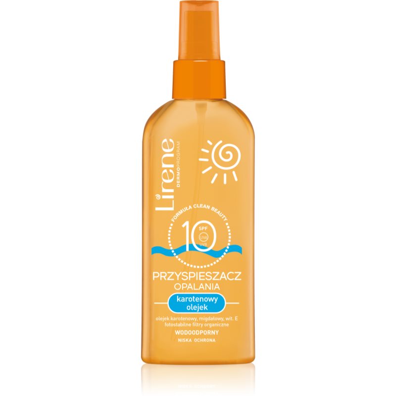 Lirene Sun Carotene Oil SPF 10 ulei protector pentru accelerarea bronzului SPF 10 150 ml