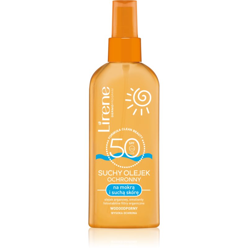 Lirene Sun Protective Dry Oil SPF 50 ulei de bronzat pentru piele uscata SPF 50 150 ml