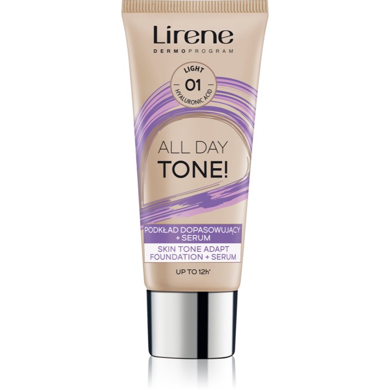 Lirene ALL DAY TONE! make up hidratant pentru o piele radianta culoare 01 Light 30 ml