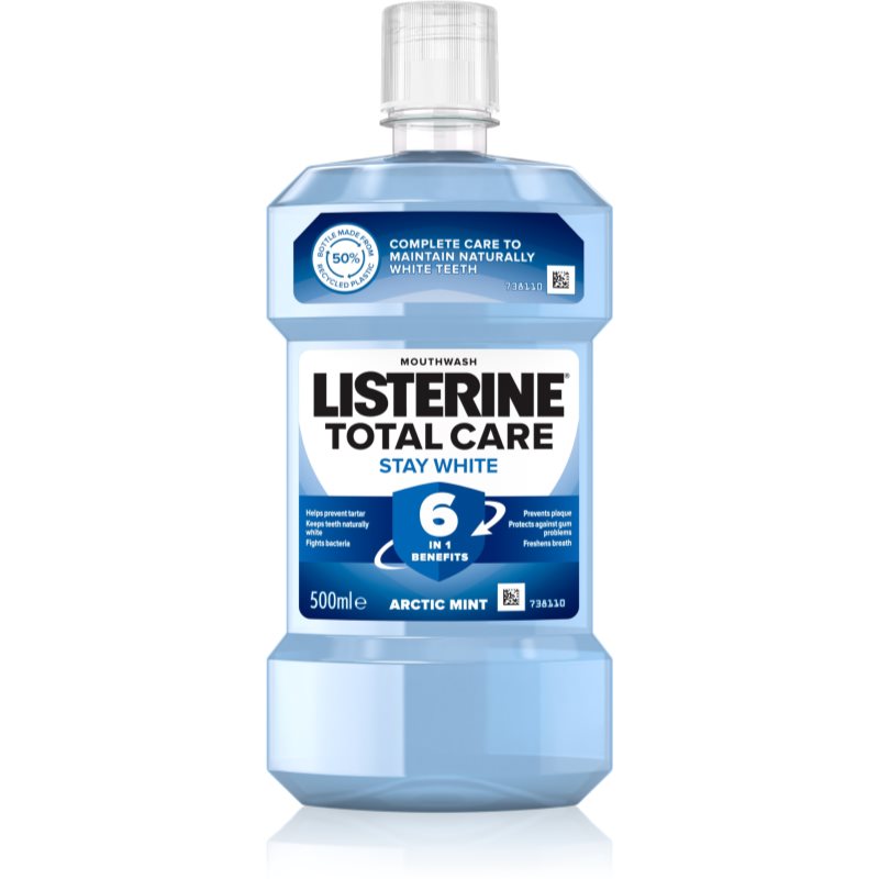 Listerine Stay White apă de gură cu efect de albire aroma Arctic Mint 500 ml