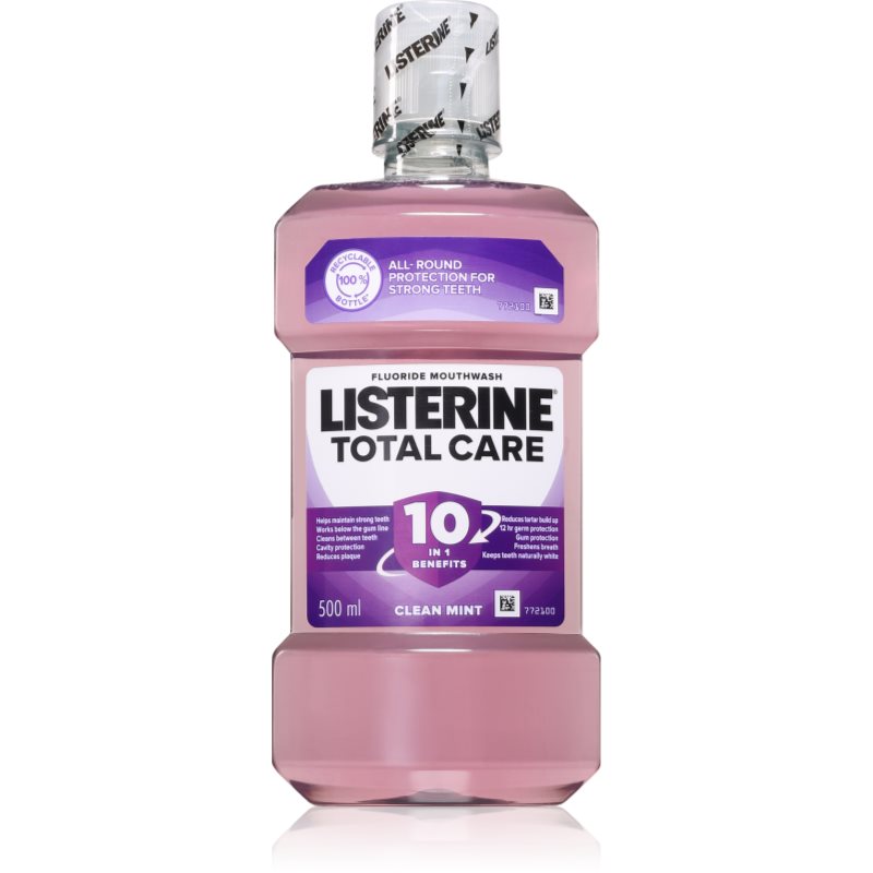 Listerine Total Care Clean Mint Apa de gura pentru protectia completa a dintilor 10 în 1 500 ml