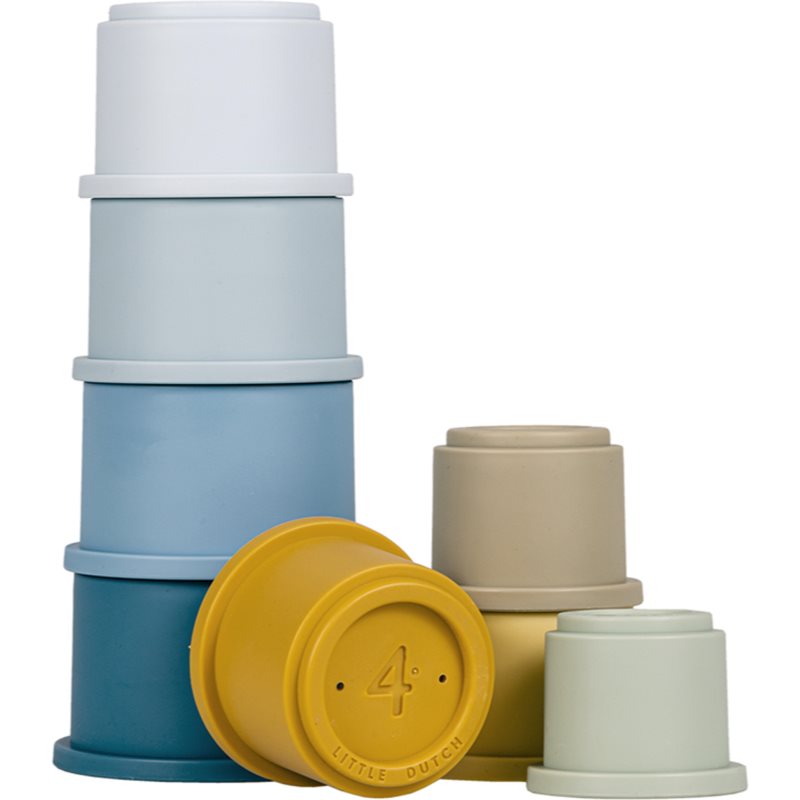 Little Dutch Stacking Cups cupe de stivuire Blue 8 buc