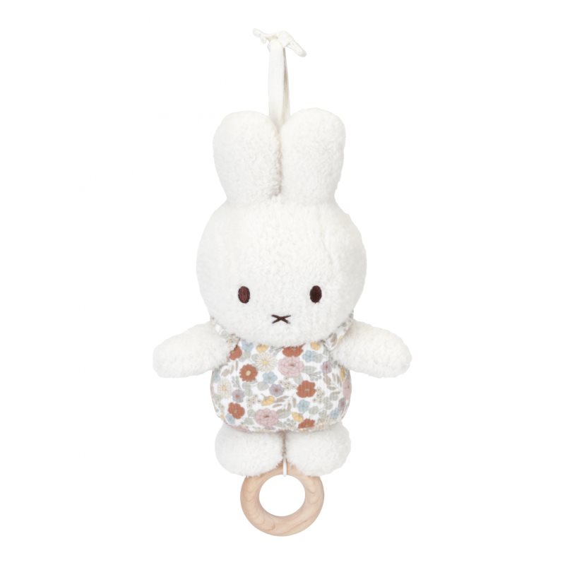 Little Dutch Music Box Miffy Vintage Flowers jucărie suspendabilă contrastantă cu melodie 1 buc