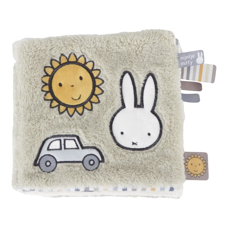 Little Dutch Activity Book Miffy Fluffy Green carte educativă contrastantă 1 buc
