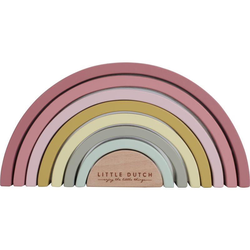 Little Dutch Wooden Rainbow curcubeu pliabil din lemn Pink 1 buc Little Dutch Wooden Rainbow curcubeu pliabil din lemn Pink 1 buc