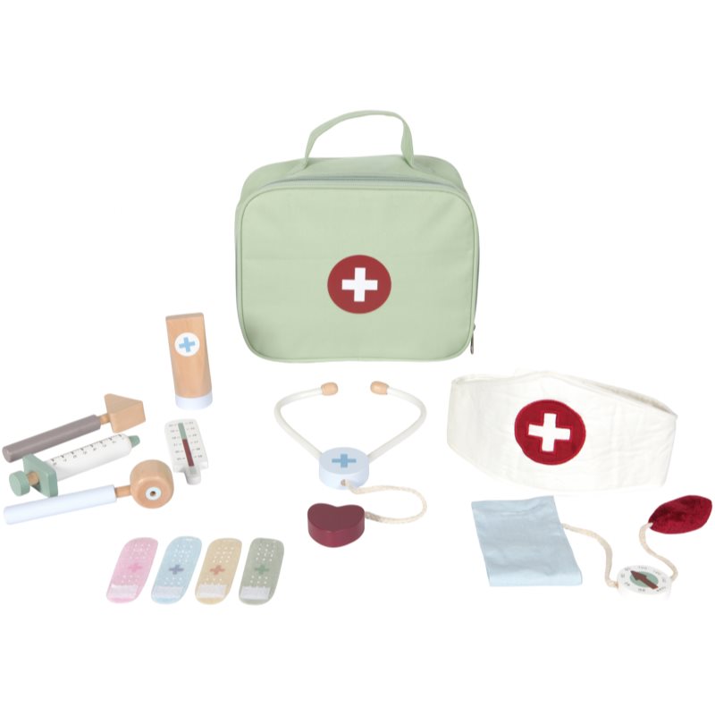 Little Dutch Doctor's Bag Playset set de jucării din lemn 12 buc Little Dutch Doctor's Bag Playset set de jucării din lemn 12 buc