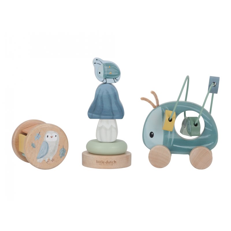 Little Dutch Forest Friends Gift Box Wood set cadou pentru bebeluși Little Dutch Forest Friends Gift Box Wood set cadou pentru bebeluși