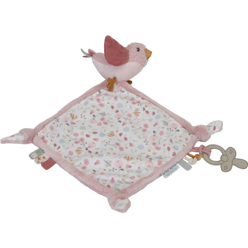 Little Dutch Cuddle Cloth Flowers & Butterflies pătură mini cu animal de pluș Flowers & Butterflies 1 buc