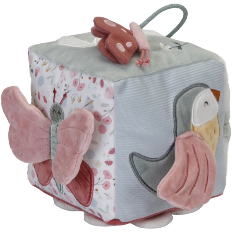 Little Dutch Soft Activity Cube Flowers & Butterflies cuburi de jucărie moi și senzoriale 1 buc Little Dutch Soft Activity Cube Flowers & Butterflies cuburi de jucărie moi și senzoriale 1 buc