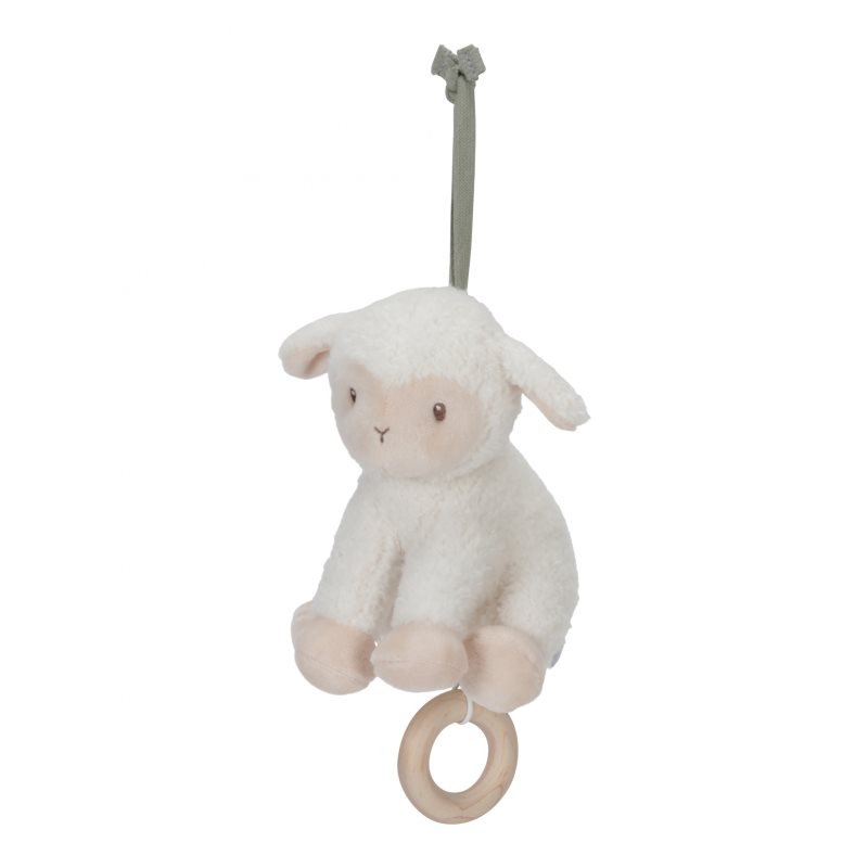 Little Dutch Little Farm Music Box Sheep jucărie suspendabilă contrastantă cu melodie 1 buc Little Dutch Little Farm Music Box Sheep jucărie suspendabilă contrastantă cu melodie 1 buc