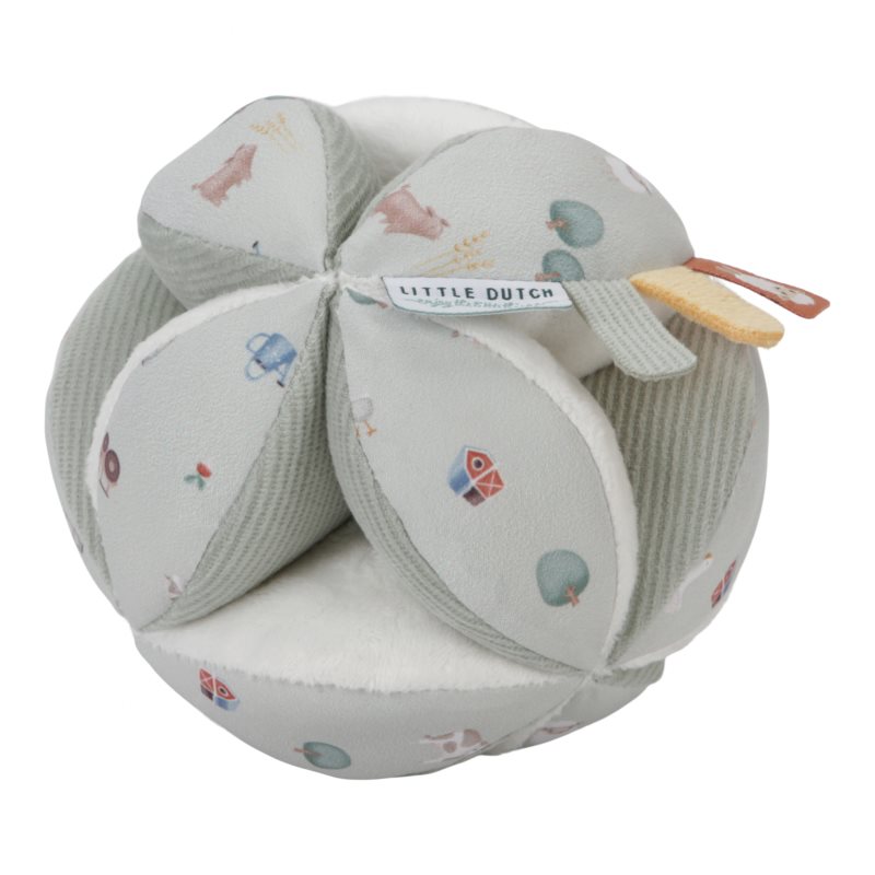 Little Dutch Little Farm Gripping Ball minge din material textil 1 buc