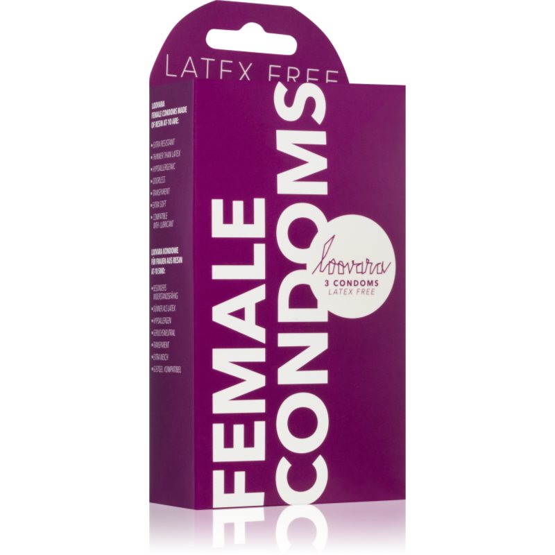 Loovara Female Condoms Latex free prezervativ feminin 3 buc