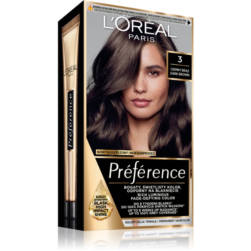 L’Oréal Paris Préférence culoare par culoare 3 Brasilia 1 buc L’Oréal Paris Préférence culoare par culoare 3 Brasilia 1 buc