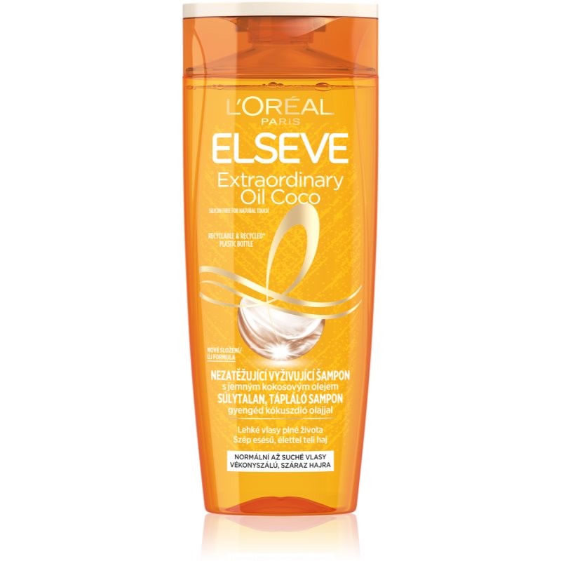 L’Oréal Paris Elseve Extraordinary Oil Coconut sampon hranitor pentru par normal spre uscat 400 ml