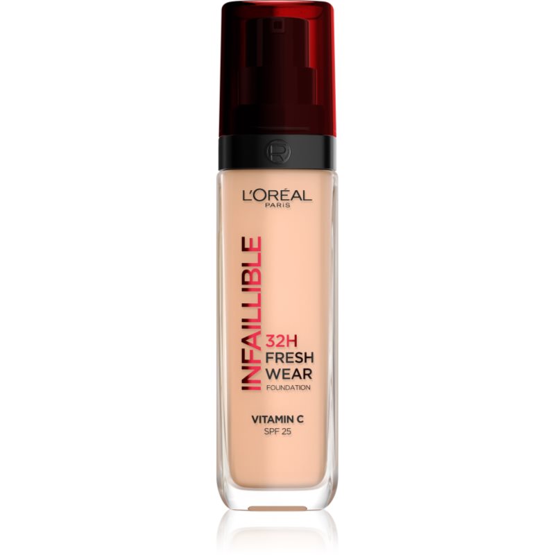 L’Oréal Paris Infaillible 32H Fresh Wear fard lichid de lunga durata culoare 110 Rose Vanilla 30 ml