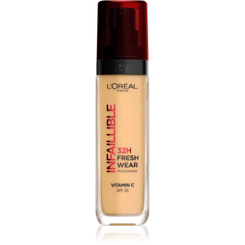 L’Oréal Paris Infaillible 32H Fresh Wear fard lichid de lunga durata culoare 140 Golden Beige 30 ml