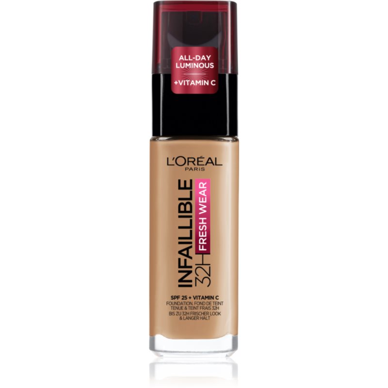 L’Oréal Paris Infaillible 32H Fresh Wear fard lichid de lunga durata culoare 235 Honey 30 ml