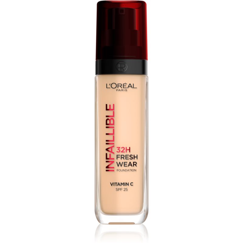 L’Oréal Paris Infaillible 32H Fresh Wear fard lichid de lunga durata culoare 100 Linen 30 ml