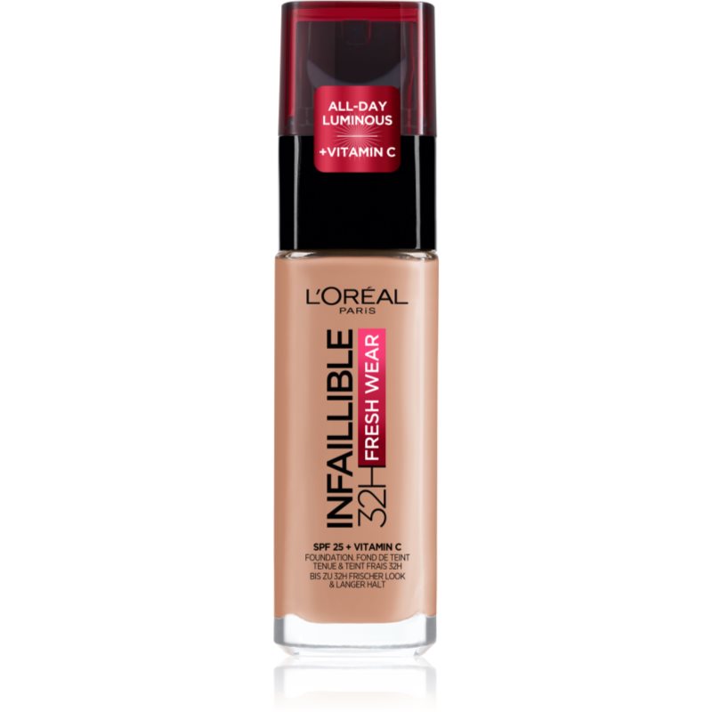 L’Oréal Paris Infaillible 32H Fresh Wear fard lichid de lunga durata culoare 160 Rose Linen 30 ml