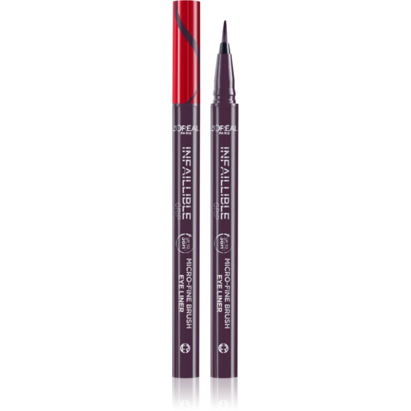 L’Oréal Paris Infaillible Grip 36h Micro-Fine liner eyeliner în fix culoare Dew Berry 0,4 g