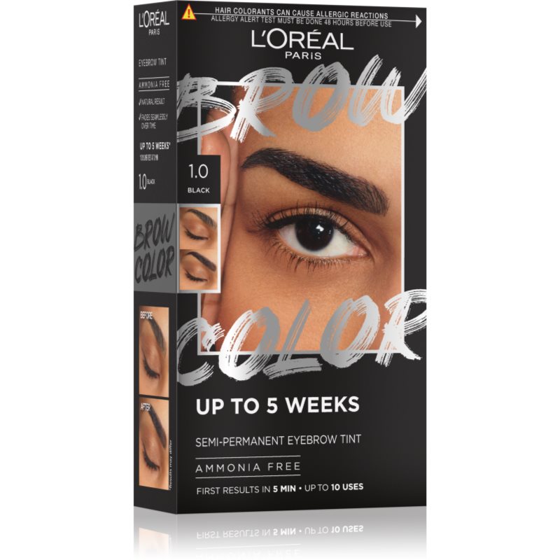 L’Oréal Paris Brow Color culoare pentru sprancene culoare 1.0 Black 1 buc