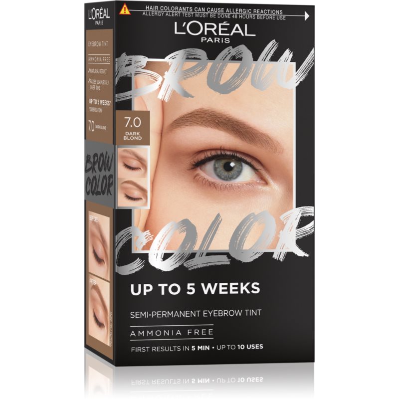 L’Oréal Paris Brow Color culoare pentru sprancene culoare 7.0 Dark Blond 1 buc