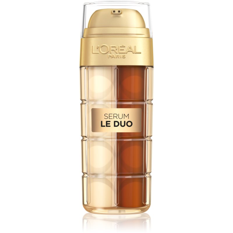 L’Oréal Paris Age Perfect Le Duo Serum ser de reîntinerire în două faze pentru strălucirea și netezirea pielii 30 ml