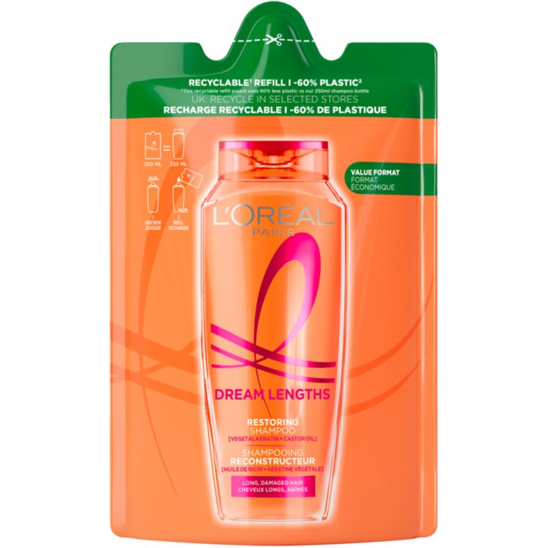 L’Oréal Paris Elseve Dream Long șampon regenerator Refill 250 ml