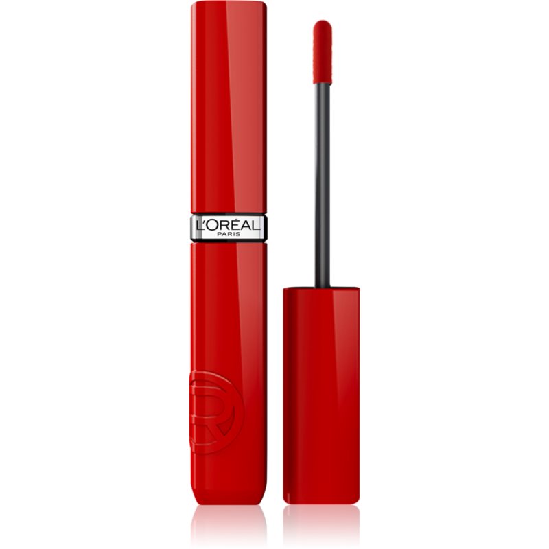 L’Oréal Paris Infaillible Ruj de buze lichid, de lunga durata ofera hidratare si stralucire culoare 415 Rouge Paris 4.3 ml