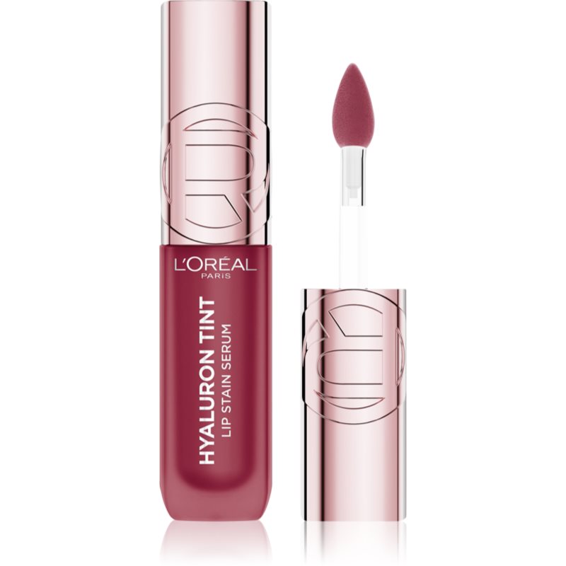 L’Oréal Paris Hyaluron Tint Lip Stain Serum ruj de buze lichid cu efect de hidratare culoare 490 Berry Jolie 5 ml