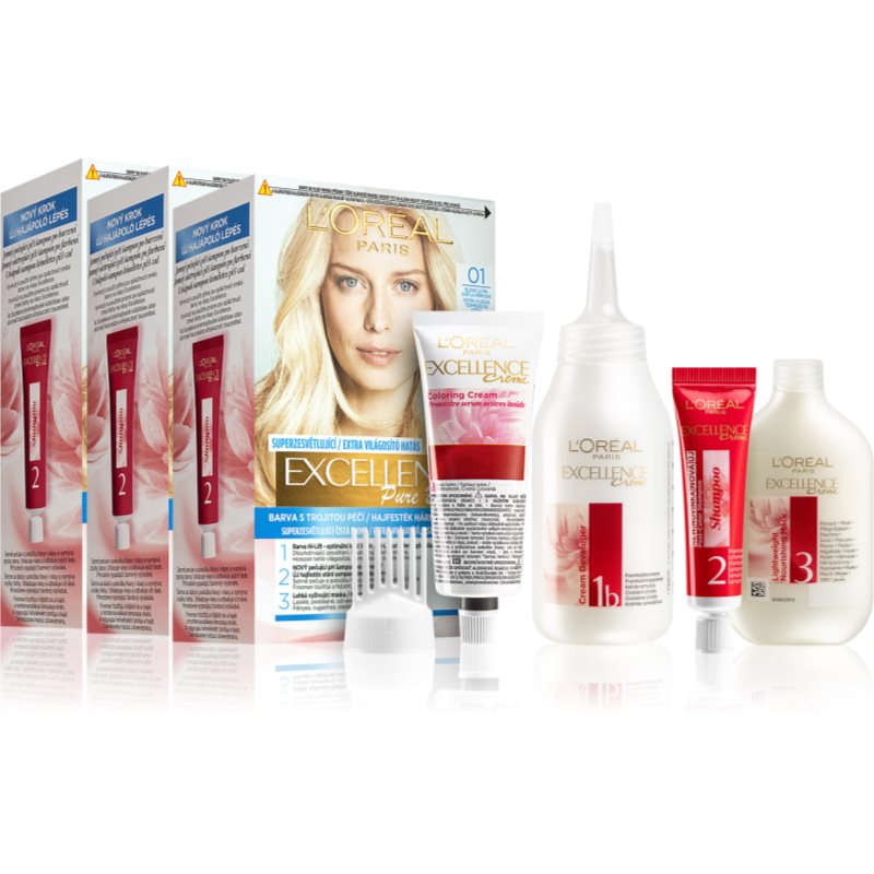 L’Oréal Paris Excellence Creme culoare par ambalaj economic 01 Lightest Natural Blonde