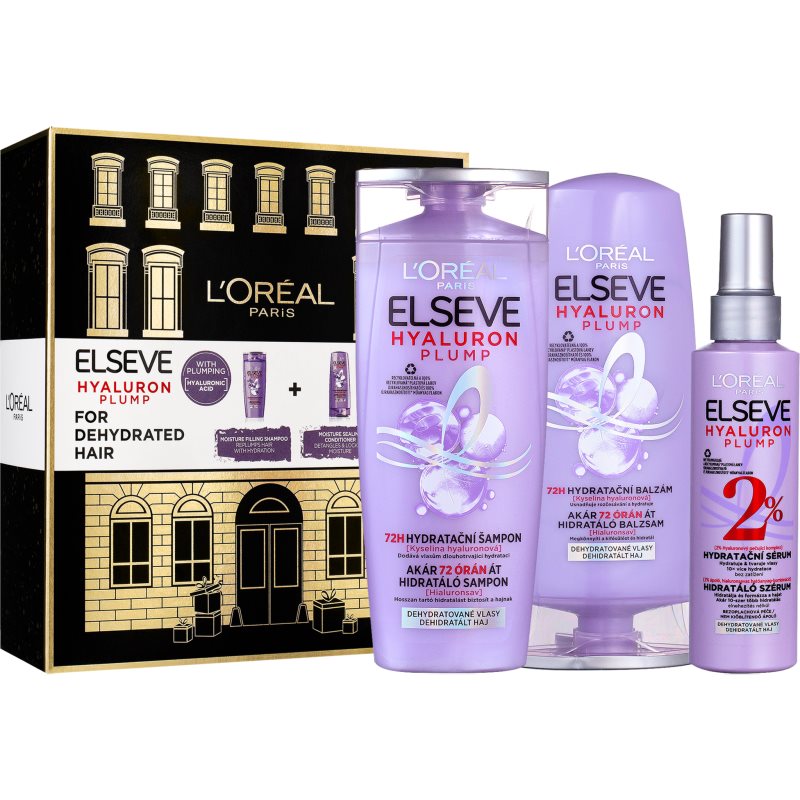 L’Oréal Paris Elseve Hyaluron Plump set cadou (pentru un aspect perfect al parului)