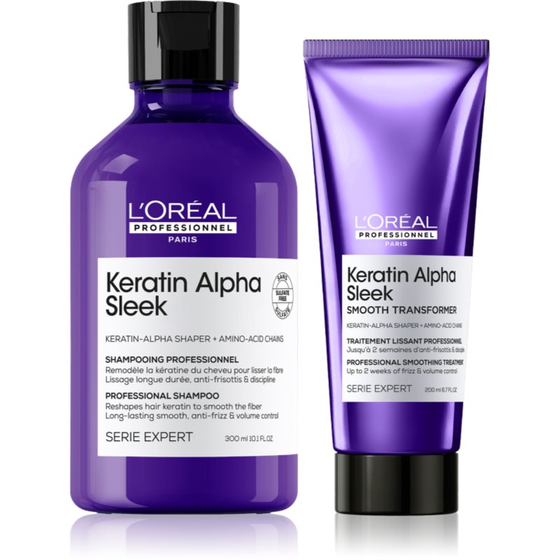 L’Oréal Professionnel Serie Expert Keratin Alpha Sleek set pentru netezirea parului