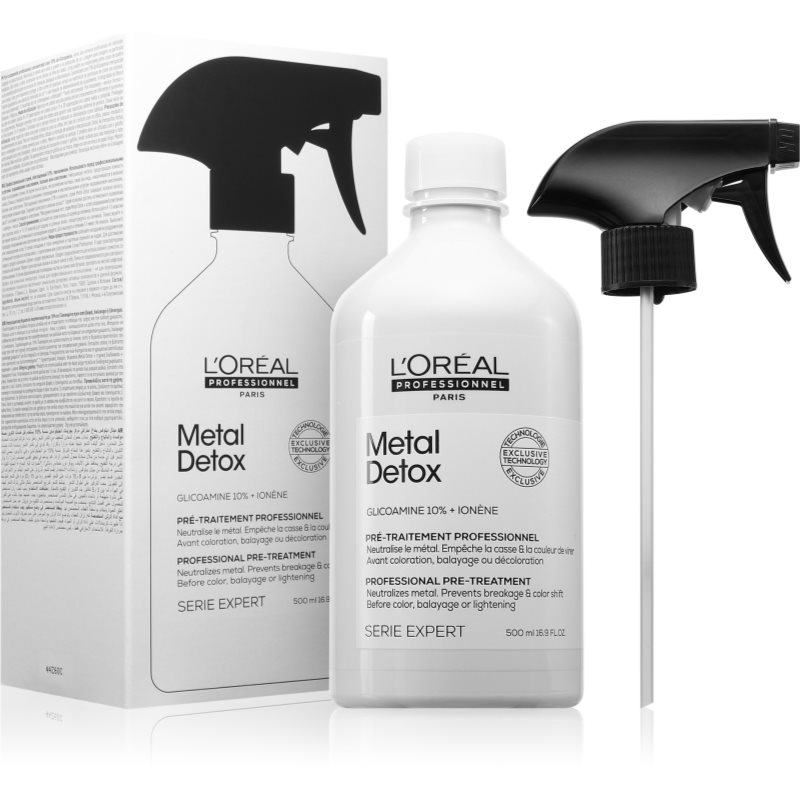 L’Oréal Professionnel Serie Expert Metal Detox primer spay pentru machiaj pentru păr 10% Glicoamine 500 ml