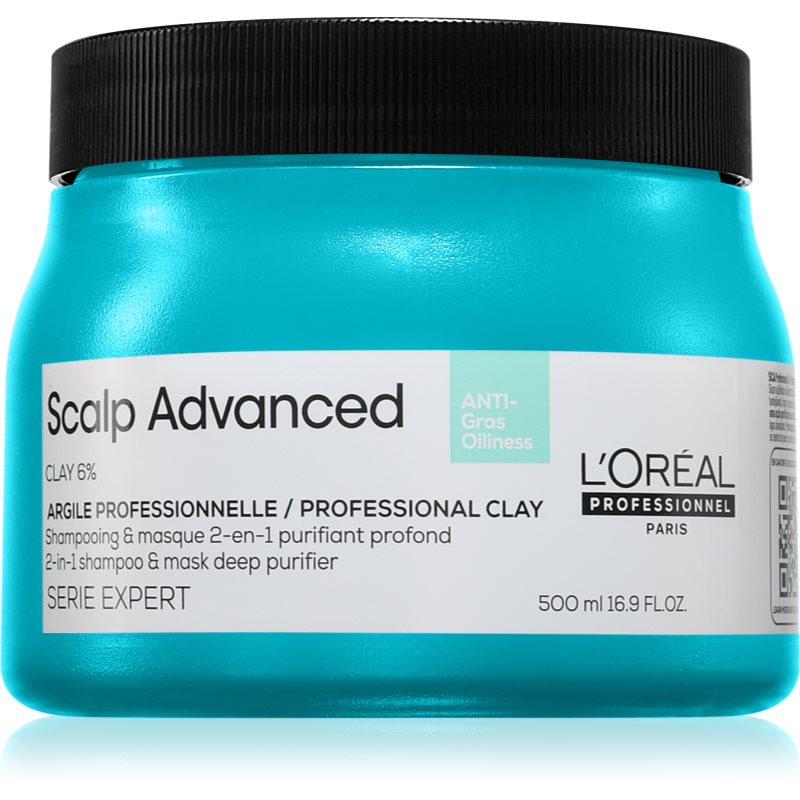 L’Oréal Professionnel Serie Expert Scalp Advanced șampon și mască 2 în 1 pentru par si scalp gras 500 ml