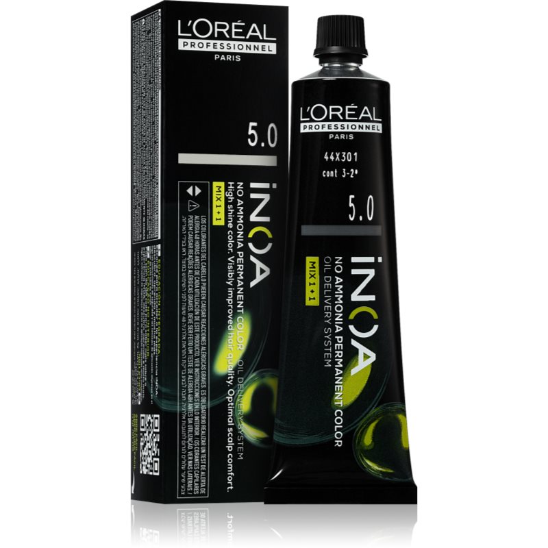 L’Oréal Professionnel Inoa Culoare permanenta pentru par fără amoniac culoare 5.0 60 ml