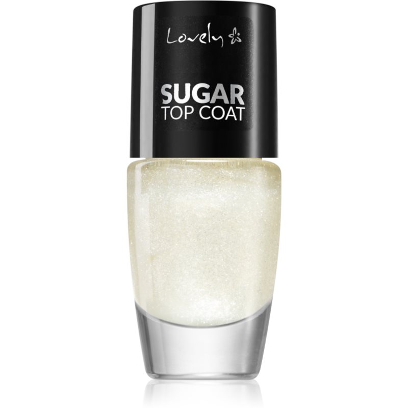 Lovely Sugar lac de unghii/parte sus cu particule stralucitoare 8 ml