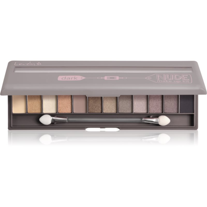 Lovely Nude Make Up Kit Dark paletă cu farduri de ochi 13 g