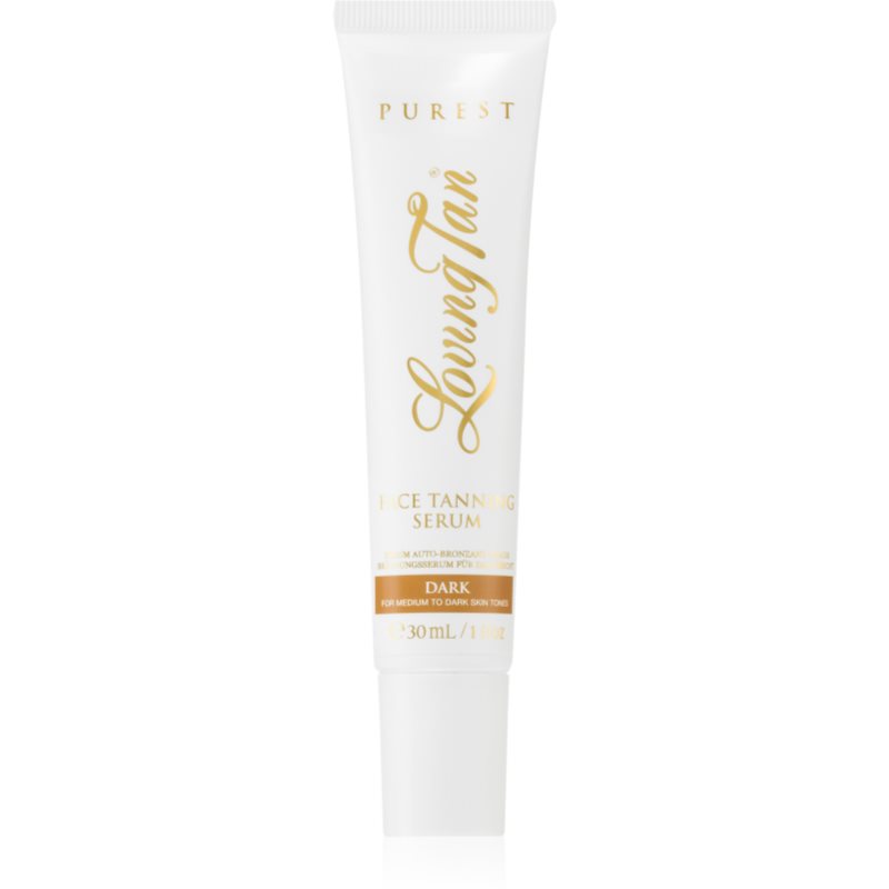 Loving Tan Purest ser autobronzant pentru fata culoare Dark 30 ml