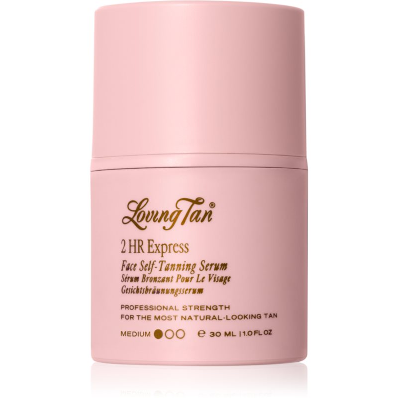 Loving Tan 2 HR Express ser autobronzant pentru fata culoare Medium 30 ml