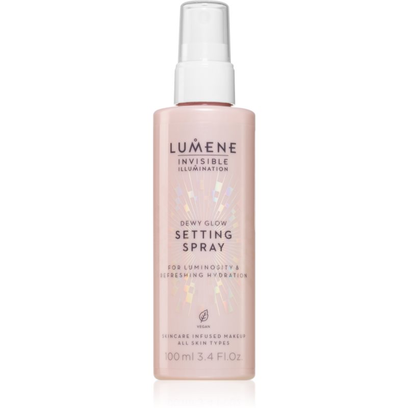 Lumene Invisible Illumination Dewy Glow spray pentru fixare și strălucire 100 ml