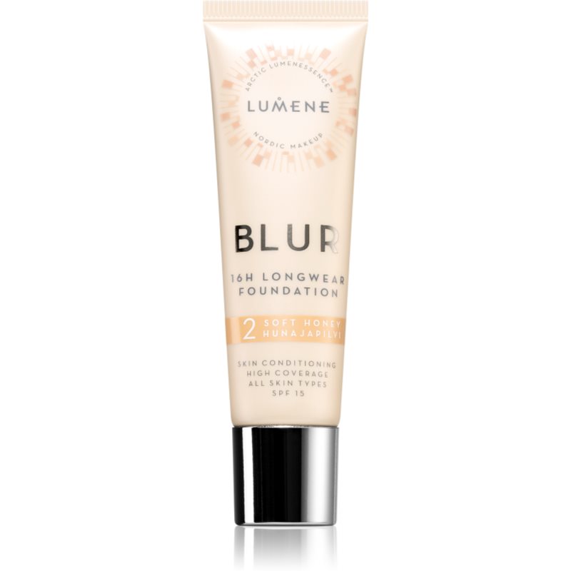 Lumene Blur 16h Longwear machiaj persistent SPF 15 culoare 2 Soft Honey 30 ml