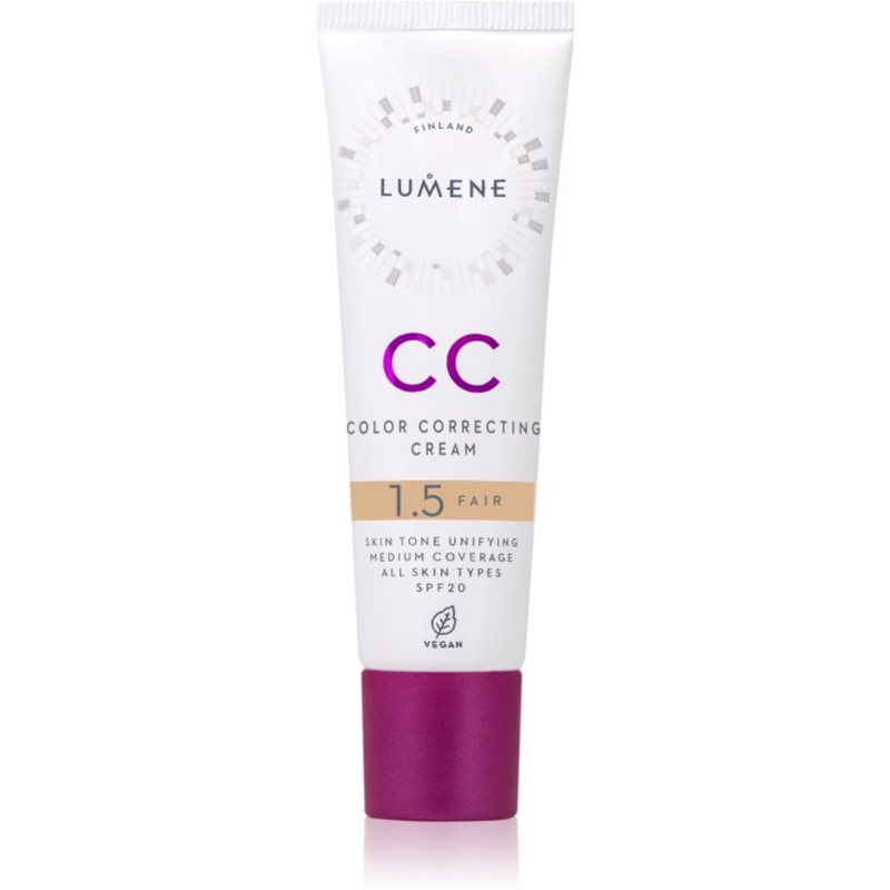 Lumene CC Crema CC pentru un ten uniform SPF 20 culoare 1.5 Fair 30 ml