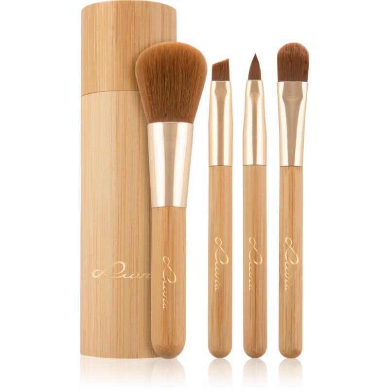 Luvia Cosmetics Bamboo Travel set perii machiaj (calatorii)