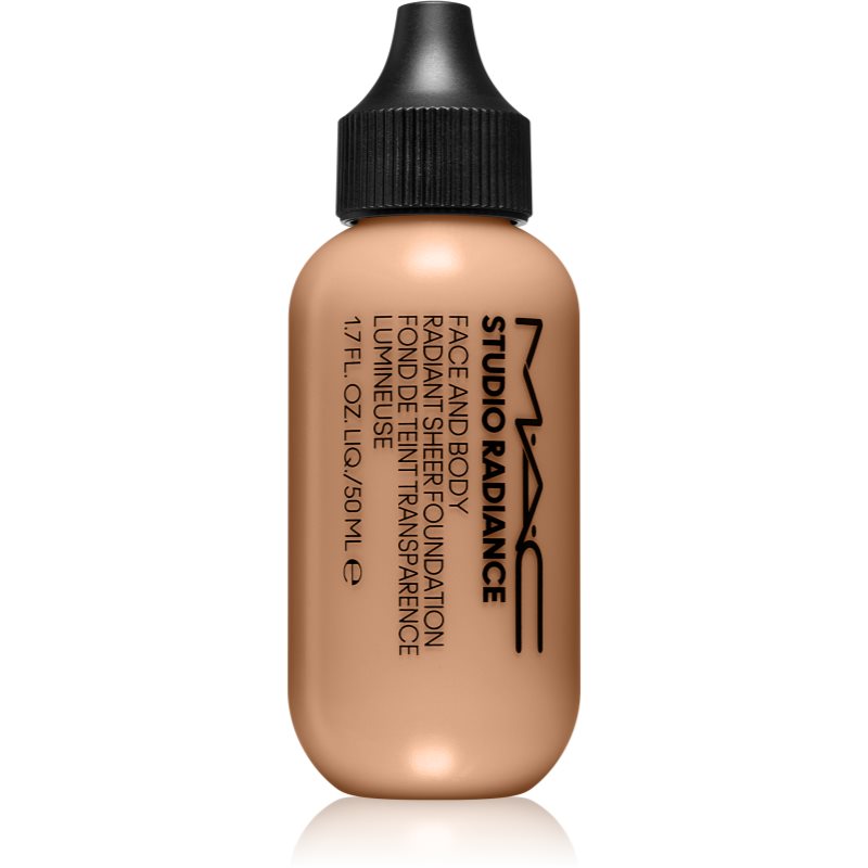 Mac Cosmetics Studio Radiance Face And Body Radiant Sheer Foundation Machiaj Cu Acoperire Usoara Pentru Fata Si Corp Culoare N4 50 Ml