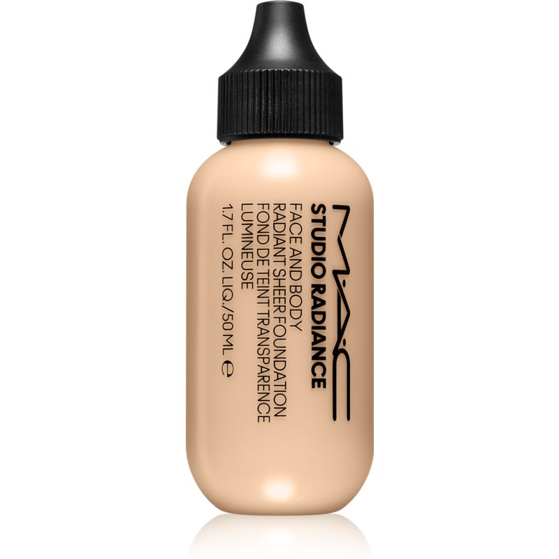 Mac Cosmetics Studio Radiance Face And Body Radiant Sheer Foundation Machiaj Cu Acoperire Usoara Pentru Fata Si Corp Culoare C0 50 Ml