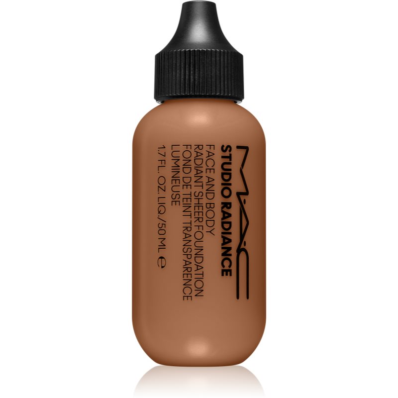 Mac Cosmetics Studio Radiance Face And Body Radiant Sheer Foundation Machiaj Cu Acoperire Usoara Pentru Fata Si Corp Culoare C6 50 Ml