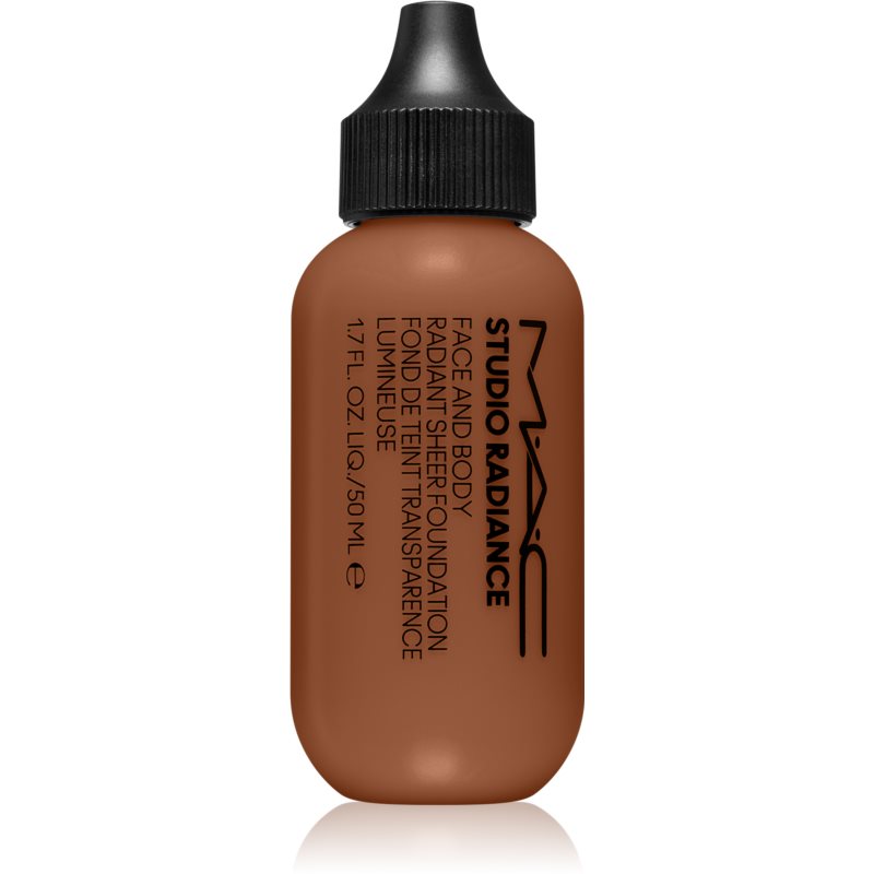 Mac Cosmetics Studio Radiance Face And Body Radiant Sheer Foundation Machiaj Cu Acoperire Usoara Pentru Fata Si Corp Culoare C8 50 Ml